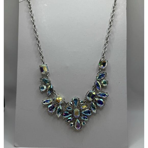 Vtg Kate Spade Crystal Capital Glow Collar Necklace Bridal Formal Statement - Picture 8 of 8